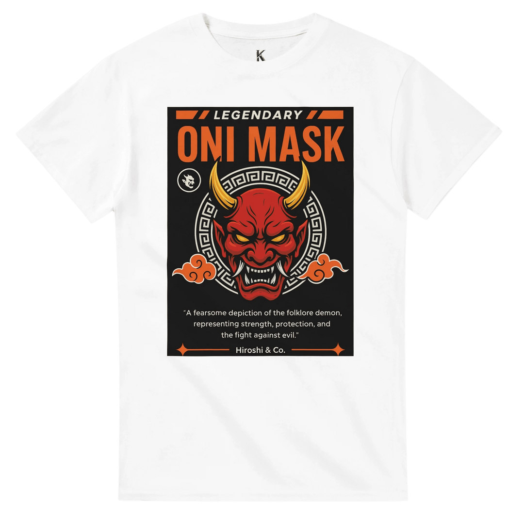 Strength & Fearless Oni Mask T-Shirt  - Kiandesigns.net