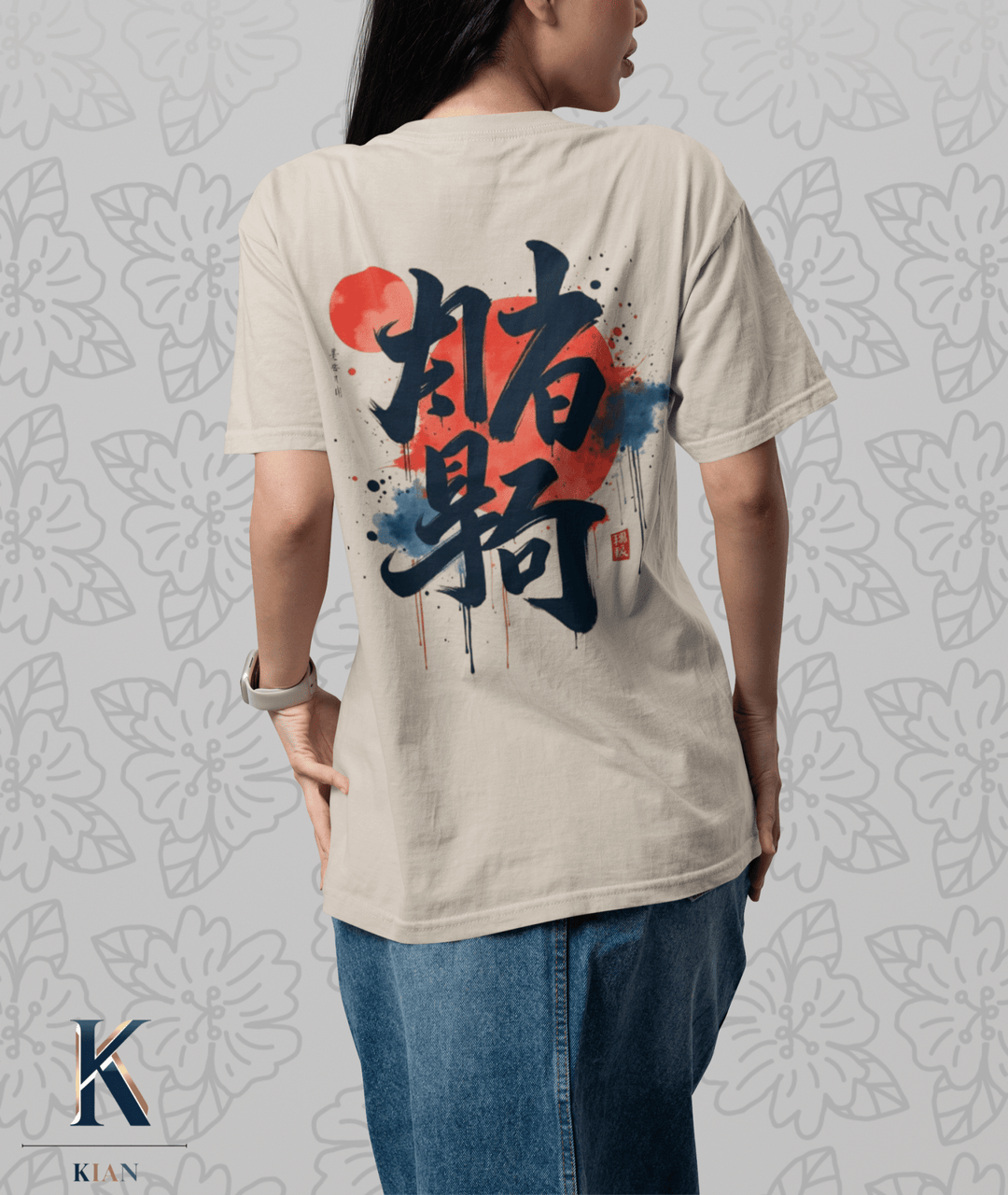 Strength & Fearless Oni Mask T-Shirt  - Kiandesigns.net