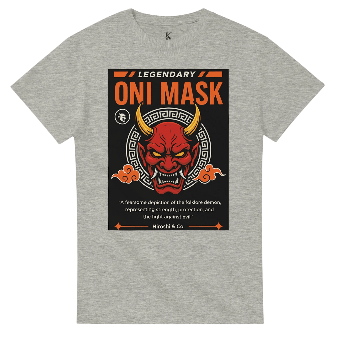 Strength & Fearless Oni Mask T-Shirt  - Kiandesigns.net
