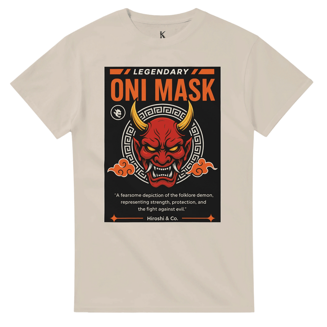 Strength & Fearless Oni Mask T-Shirt  - Kiandesigns.net