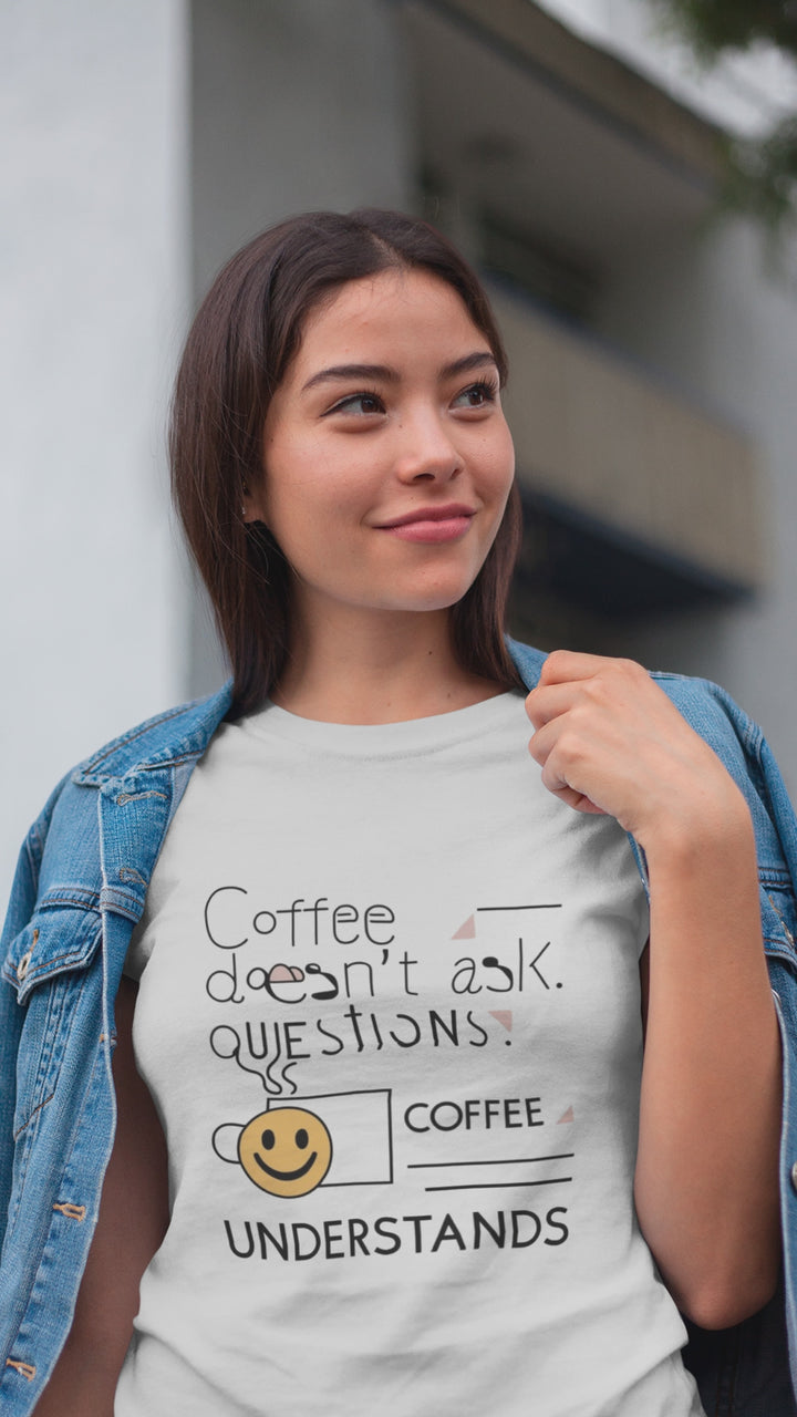 BoldCoffee Cotton T-Shirt – Caffeine Obsession Design for Daily Rituals